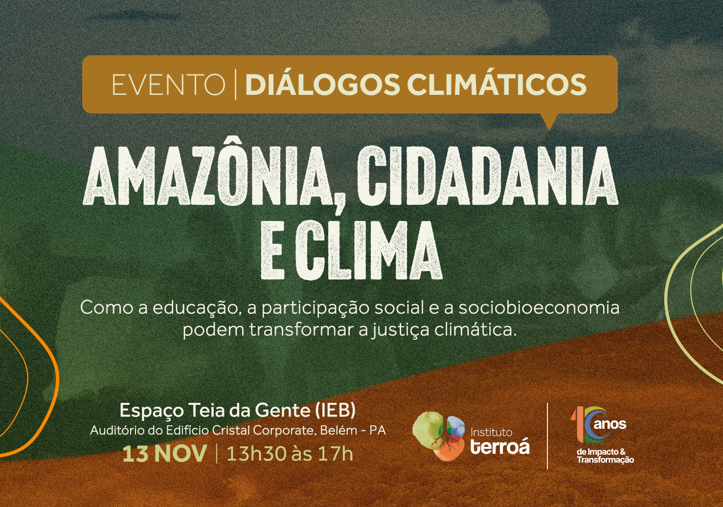 Terroá na COP30 - Evento: Amazônia, Cidadania e Clima
